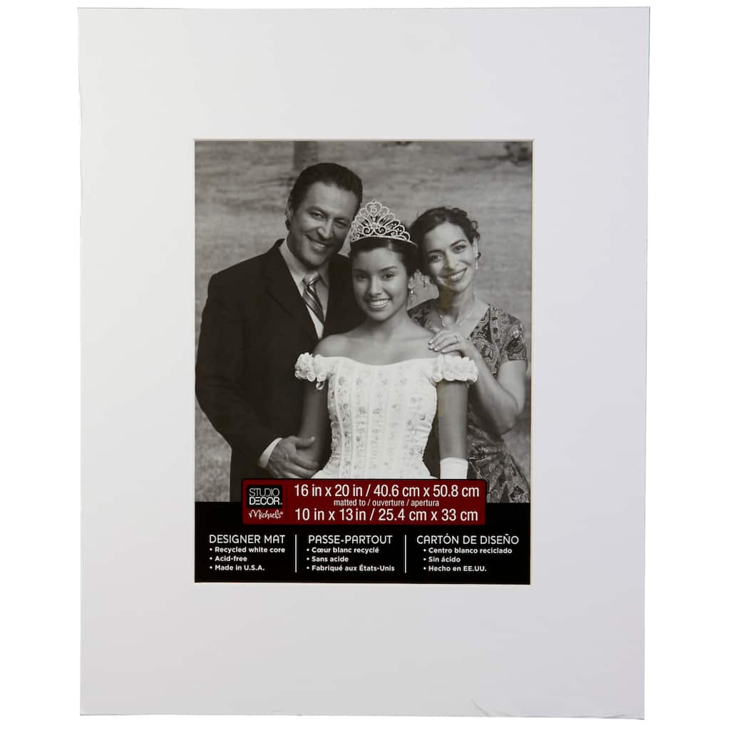 Shop For The 16 X 20 Mat By Studio Decor 10 X 13 Opening White At Michaels